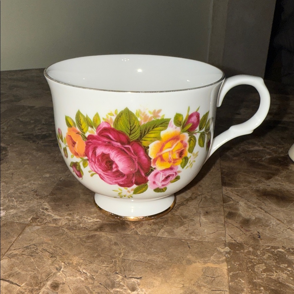 Floral Sadler Wellington Bone China Teacup